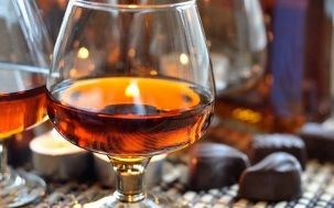 Treatment of parasites in the body with cognac