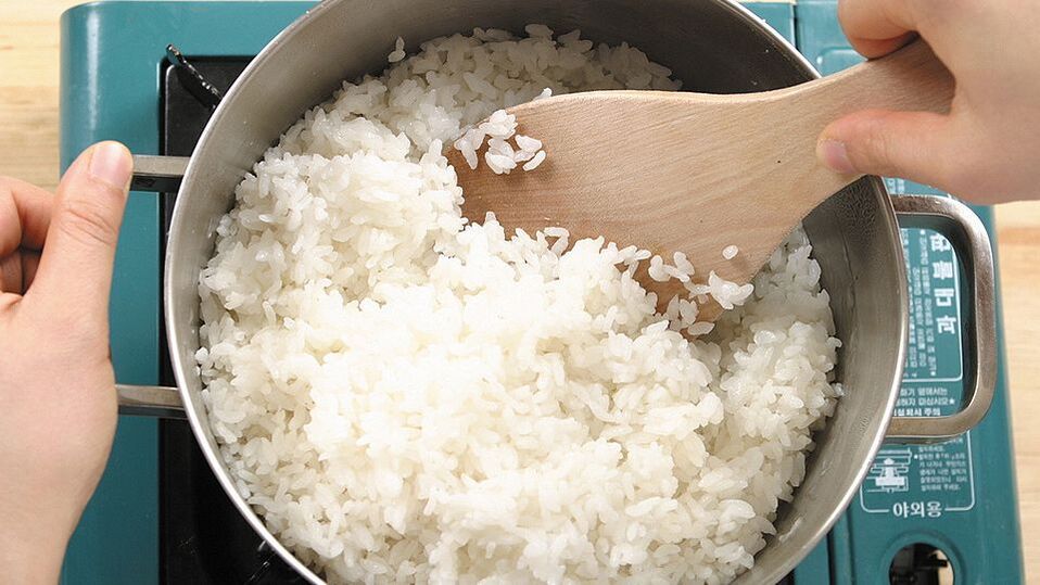 Cleansing the body from parasites with rice